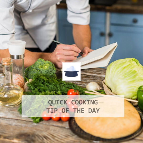 Quick cooking tip of the day